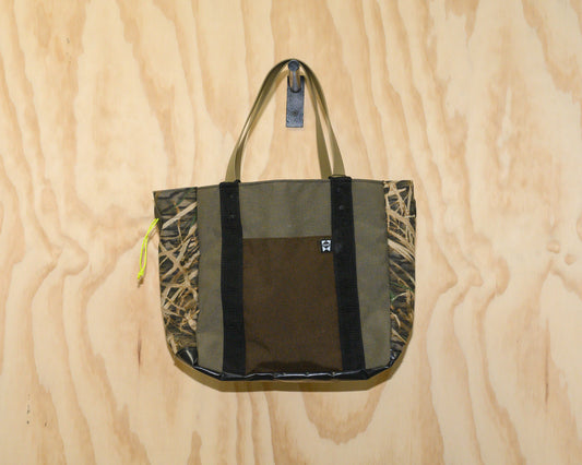 Camo Tote in Green & Brown